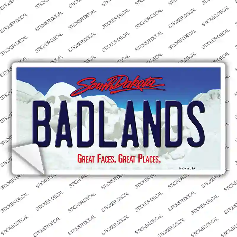 Badlands South Dakota Novelty Sticker Decal
