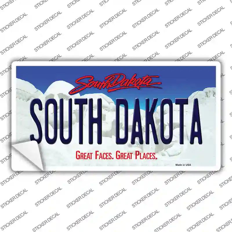 South Dakota Novelty Sticker Decal