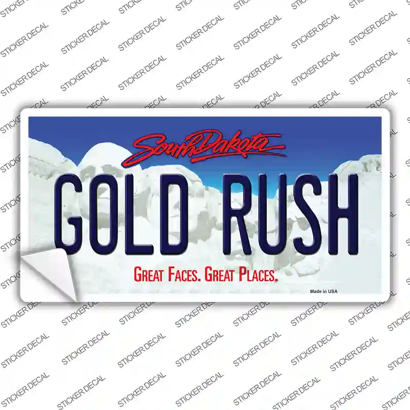 Gold Rush South Dakota Novelty Sticker Decal