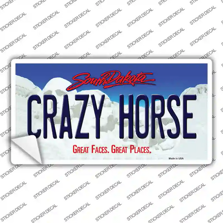 Crazy Horse South Dakota Novelty Sticker Decal