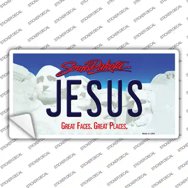 Jesus South Dakota Novelty Sticker Decal