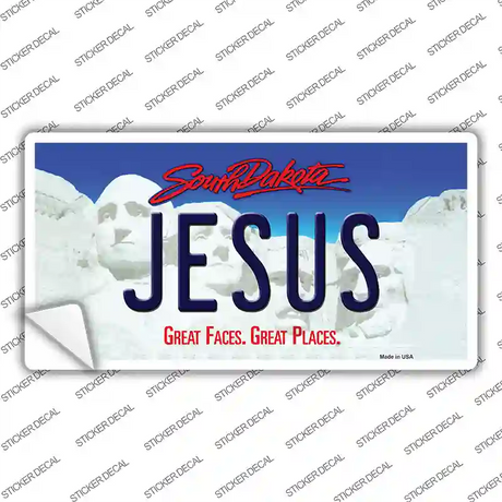 Jesus South Dakota Novelty Sticker Decal