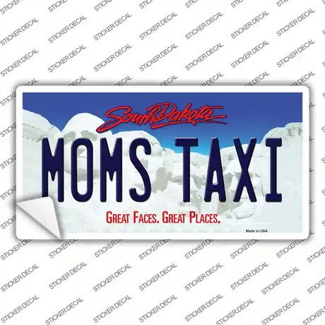 Moms Taxi South Dakota Novelty Sticker Decal