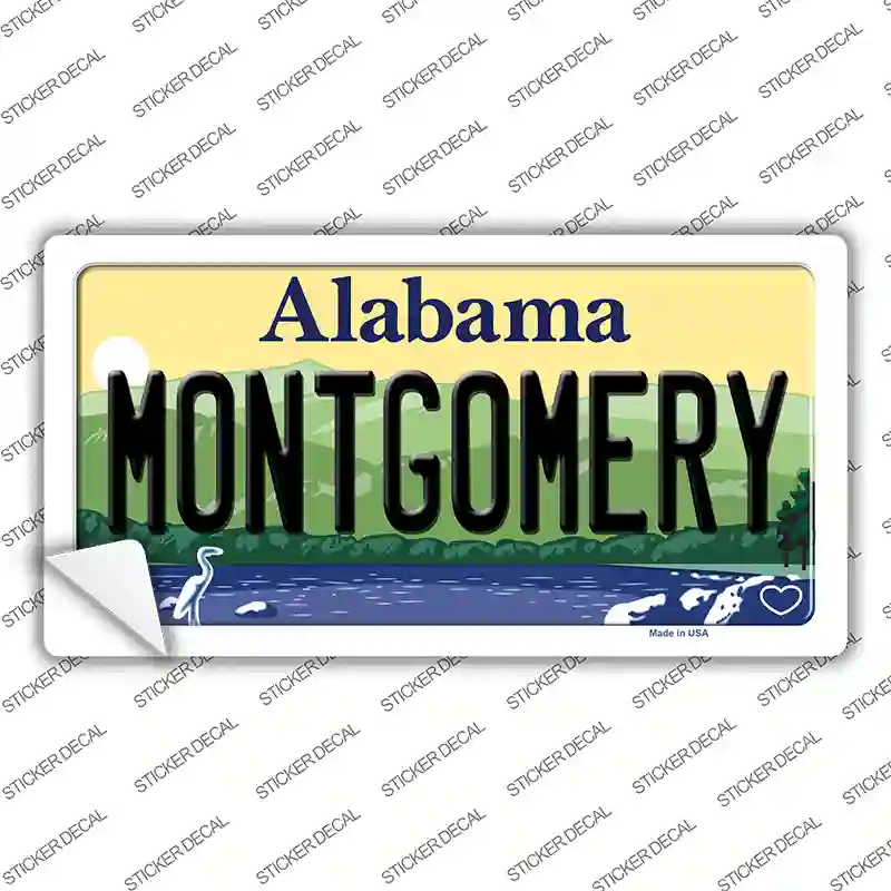 Montgomery Alabama Novelty Sticker Decal