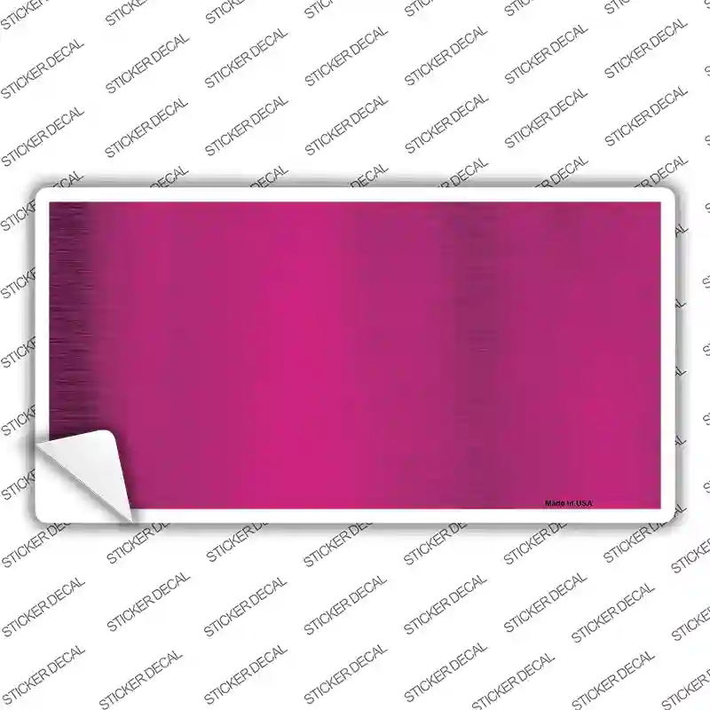Pink Metallic Solid Novelty Sticker Decal