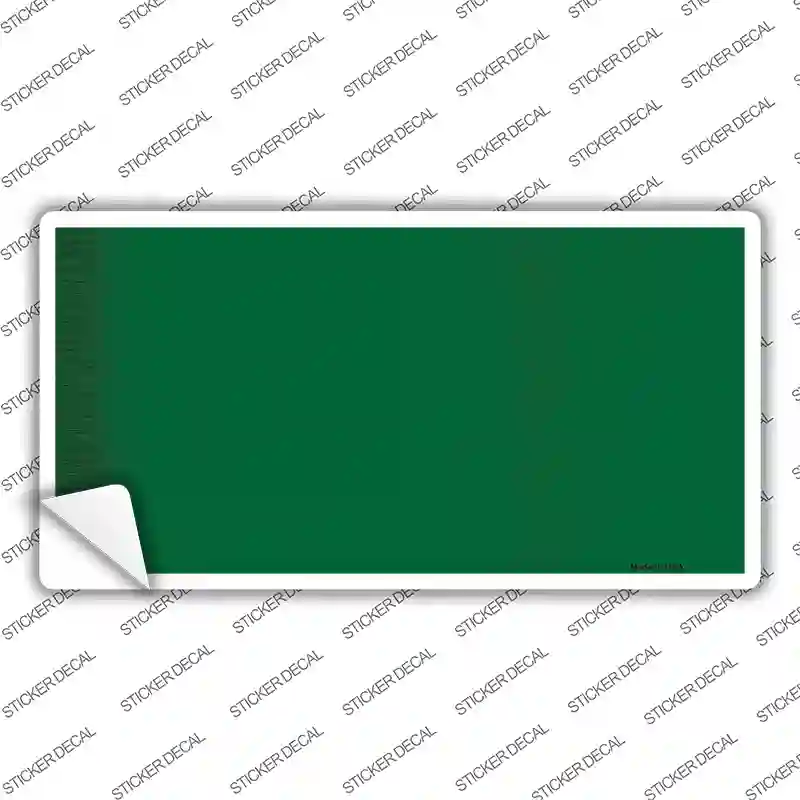 Green Metallic Solid Novelty Sticker Decal