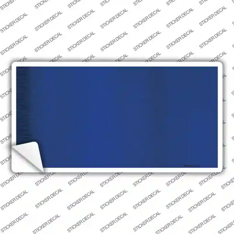 Blue Metallic Solid Novelty Sticker Decal