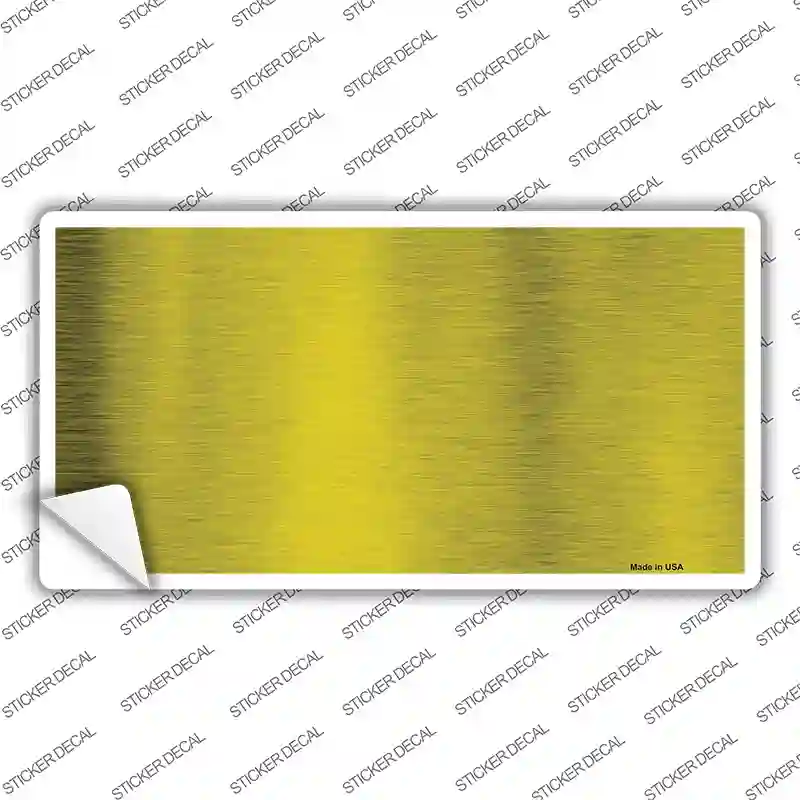 Yellow Metallic Solid Novelty Sticker Decal