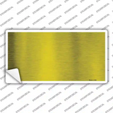 Yellow Metallic Solid Novelty Sticker Decal