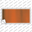 Orange Metallic Solid Novelty Sticker Decal