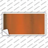 Orange Metallic Solid Novelty Sticker Decal