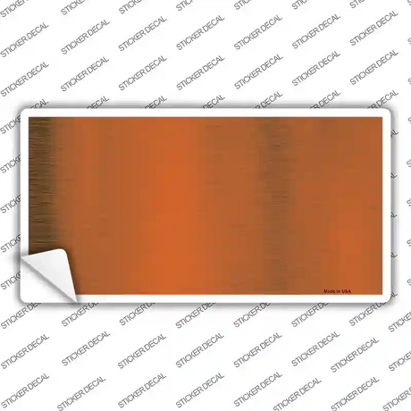 Orange Metallic Solid Novelty Sticker Decal