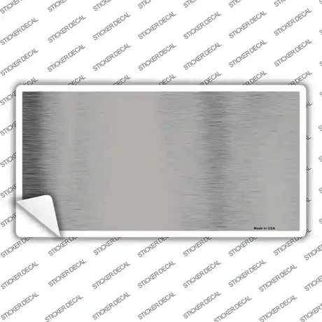 Grey Metallic Solid Novelty Sticker Decal