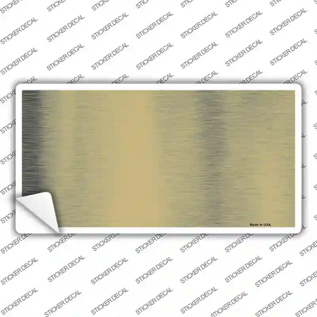 Gold Metallic Solid Novelty Sticker Decal