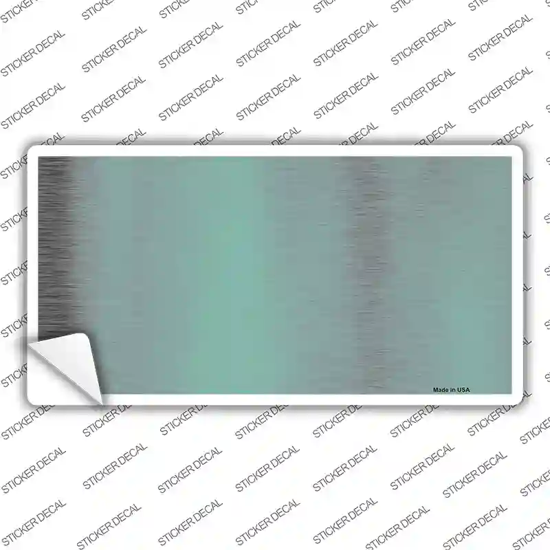 Teal Metallic Solid Novelty Sticker Decal