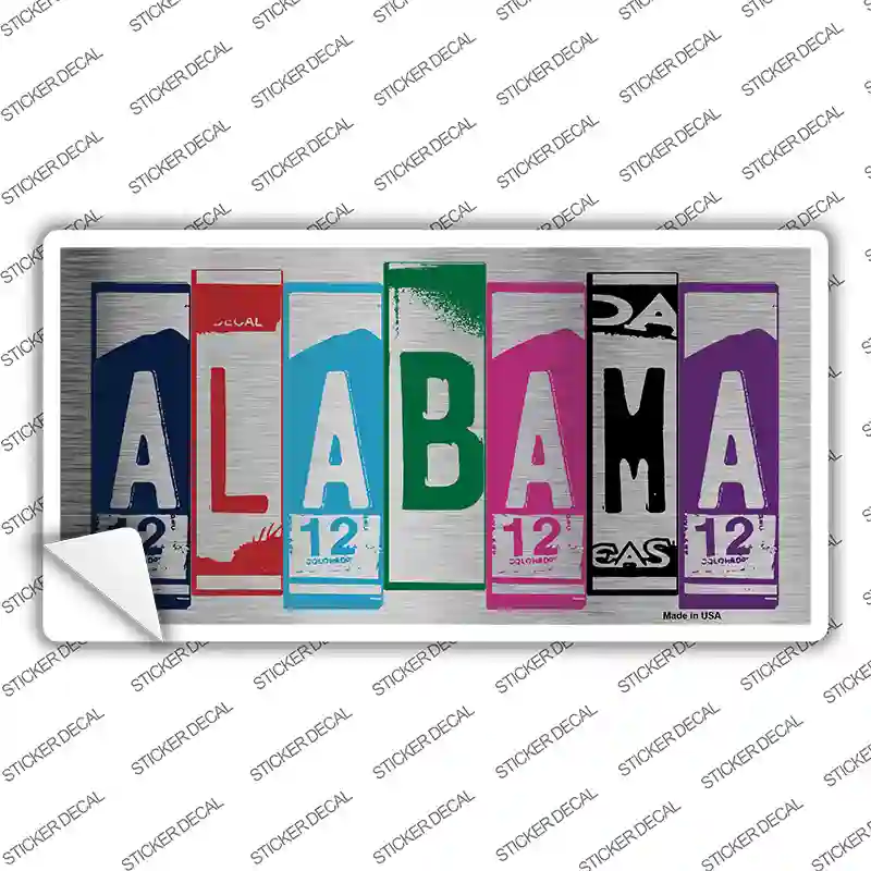 Alabama Art Novelty Sticker Decal
