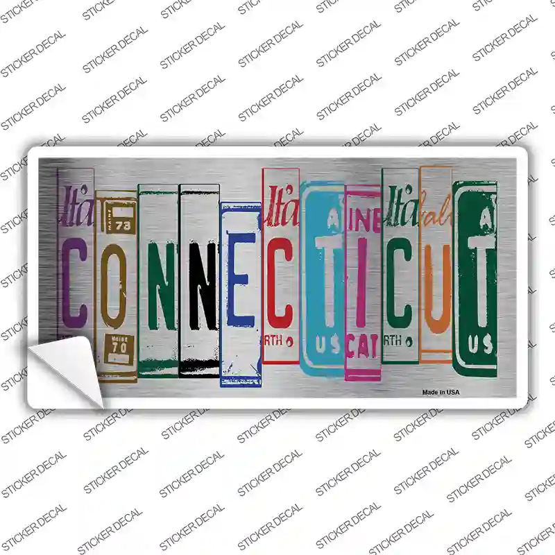 Connecticut Art Novelty Sticker Decal