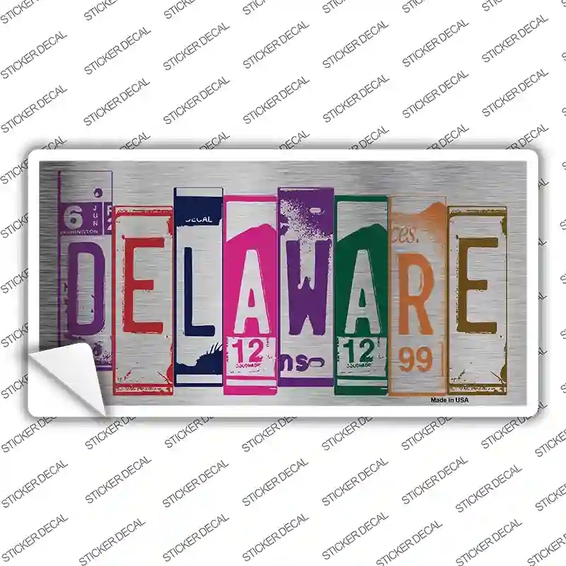 Delaware Art Novelty Sticker Decal