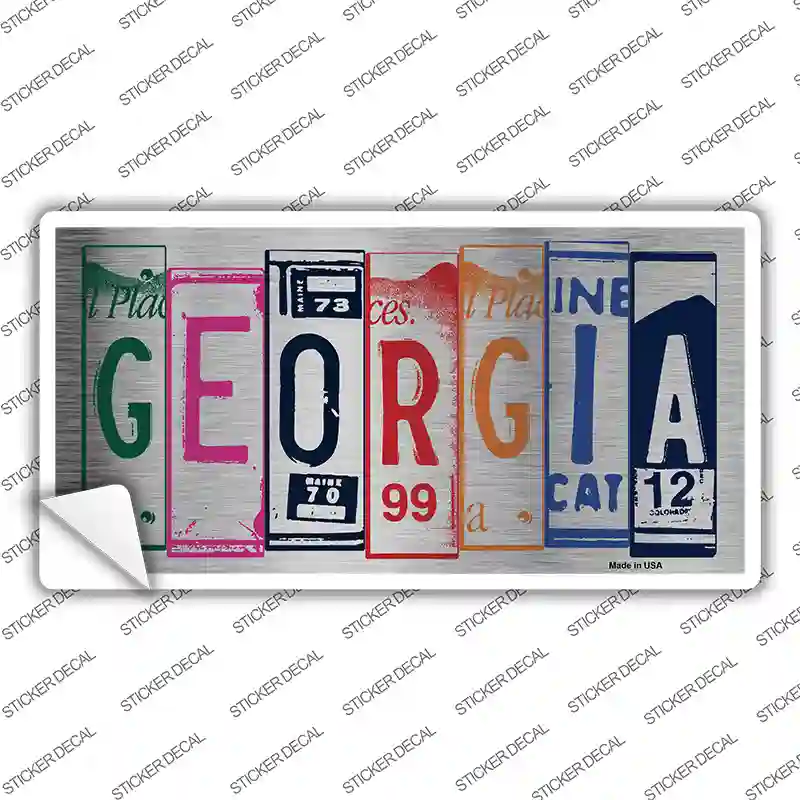 Georgia Art Novelty Sticker Decal