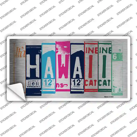 Hawaii Art Novelty Sticker Decal