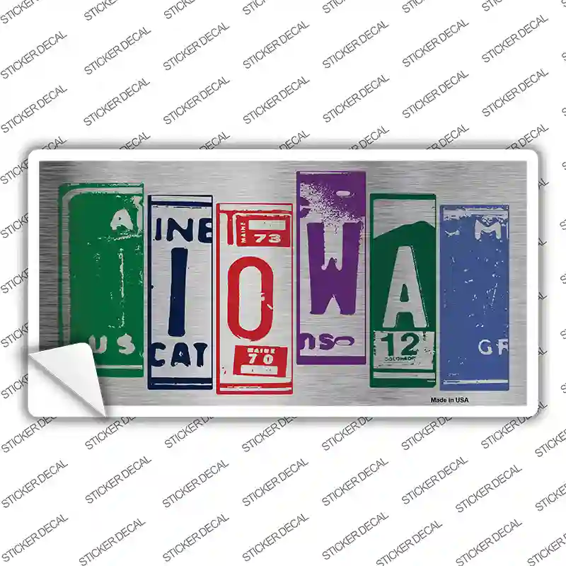 Iowa Art Novelty Sticker Decal
