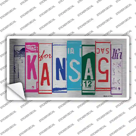 Kansas Art Novelty Sticker Decal