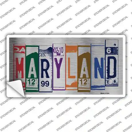 Maryland Art Novelty Sticker Decal