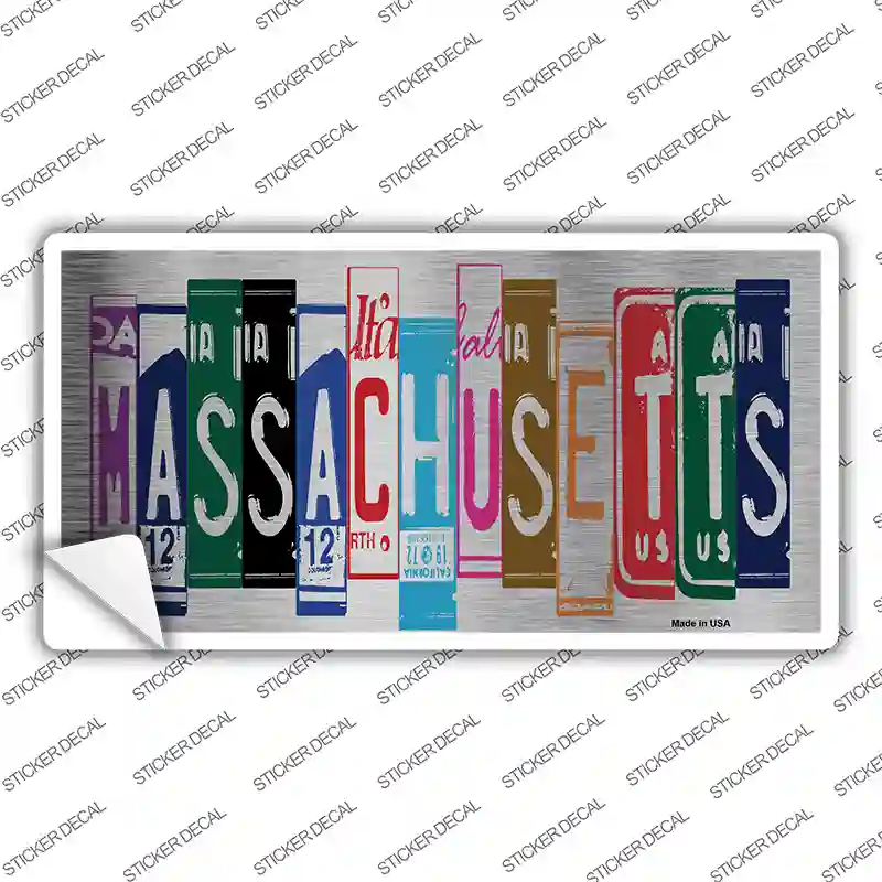 Massachusetts Art Novelty Sticker Decal
