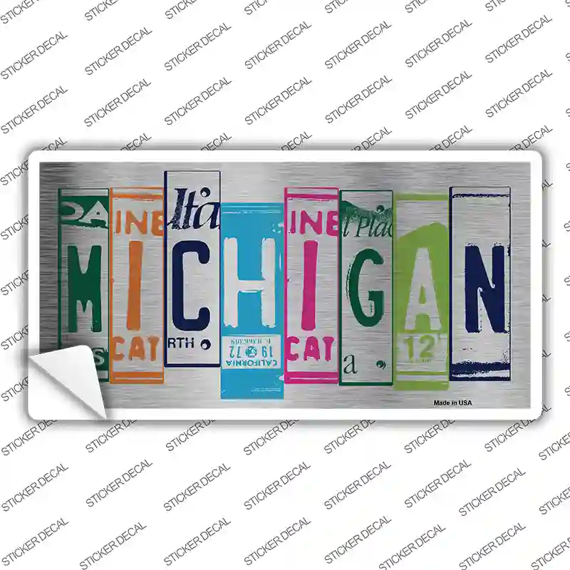 Michigan Art Novelty Sticker Decal