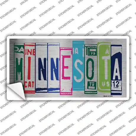 Minnesota Art Novelty Sticker Decal