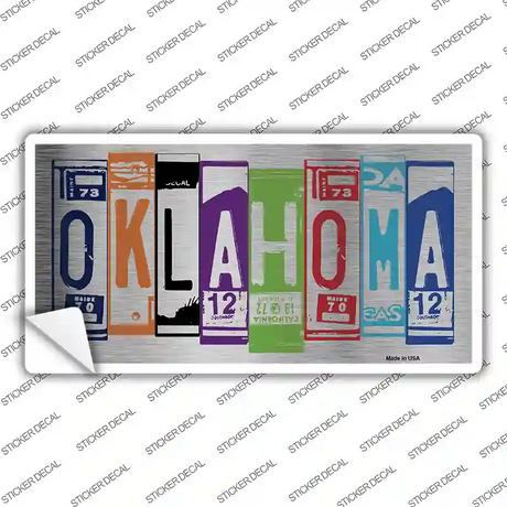 Oklahoma Art Novelty Sticker Decal