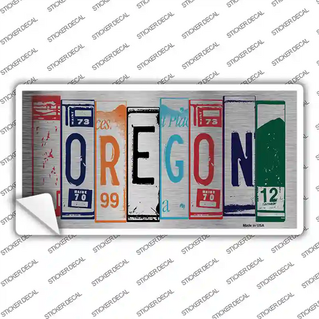Oregon Art Novelty Sticker Decal