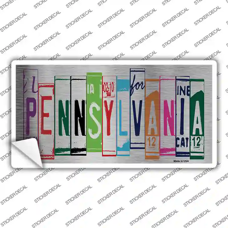 Pennsylvania Art Novelty Sticker Decal