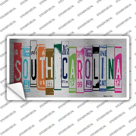 South Carolina Art Novelty Sticker Decal
