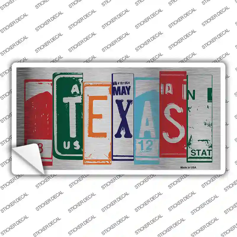 Texas Art Novelty Sticker Decal