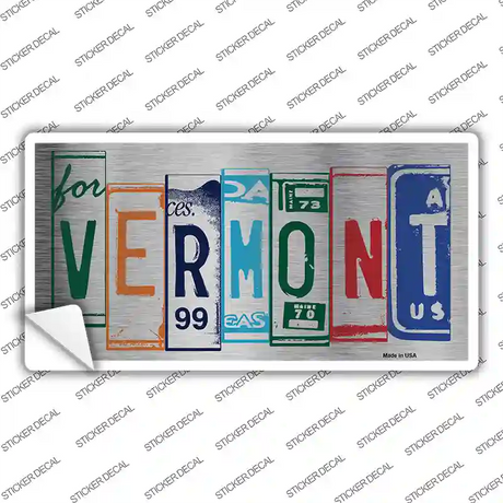 Vermont Art Novelty Sticker Decal