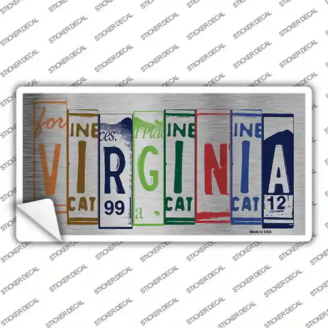 Virginia Art Novelty Sticker Decal