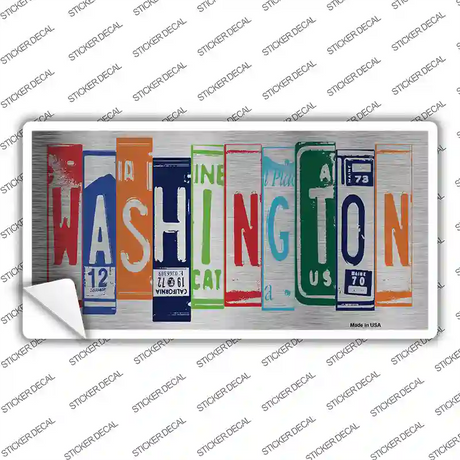 Washington Art Novelty Sticker Decal