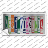 West Virginia Art Novelty Sticker Decal