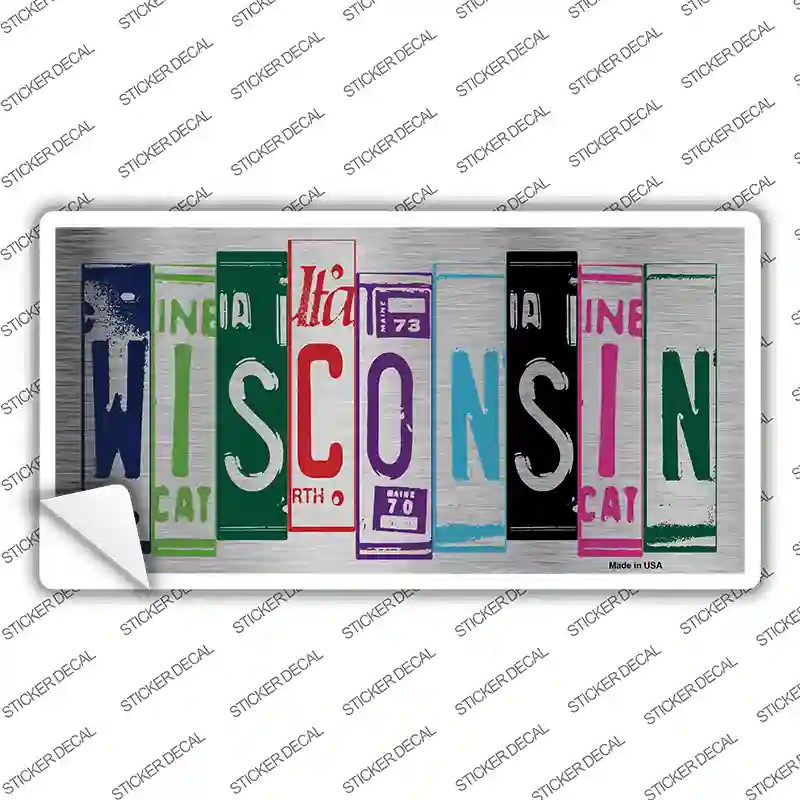 Wisconsin Art Novelty Sticker Decal