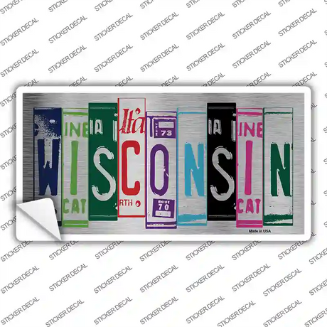 Wisconsin Art Novelty Sticker Decal