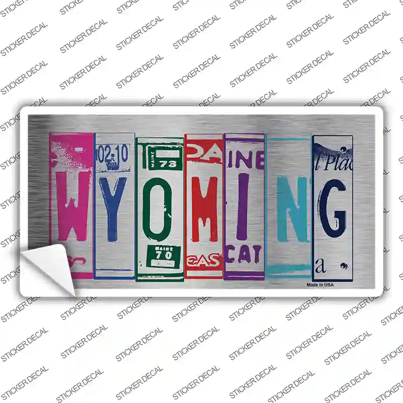 Wyoming Art Novelty Sticker Decal