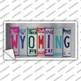 Wyoming Art Novelty Sticker Decal