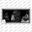 Wizards And Dragons Black Brushed Chrome Novelty Sticker Decal