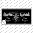 Ride Longer Live Longer Black Brushed Chrome Novelty Sticker Decal