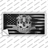 Connecticut Carbon Fiber Novelty Sticker Decal