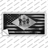 Delaware Carbon Fiber Novelty Sticker Decal