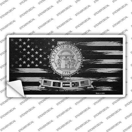 Georgia Carbon Fiber Novelty Sticker Decal