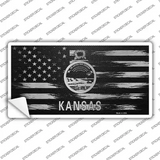 Kansas Carbon Fiber Novelty Sticker Decal