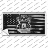Michigan Carbon Fiber Novelty Sticker Decal